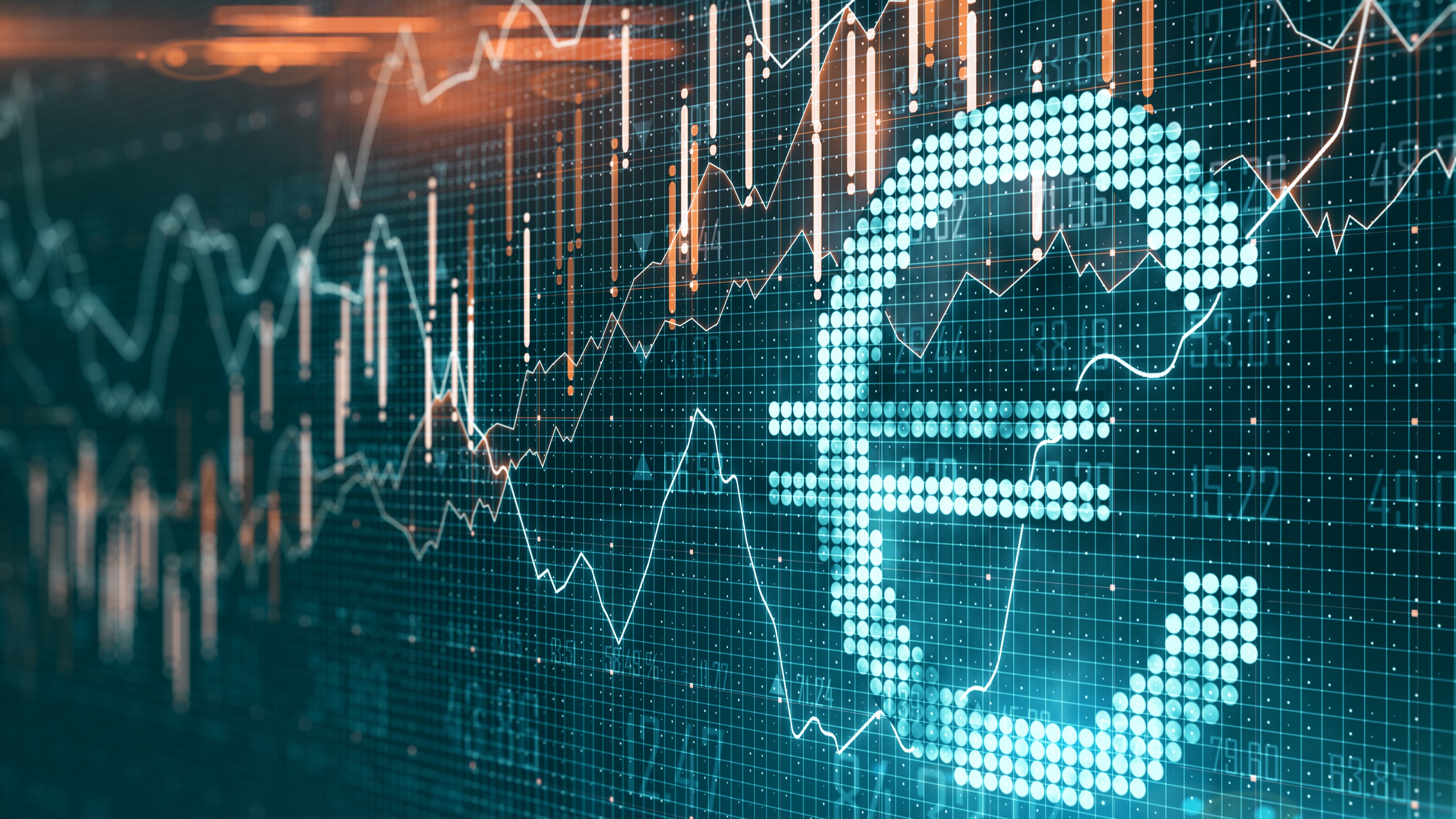 Euro-Zeichen auf einer digitalen Plattform. 